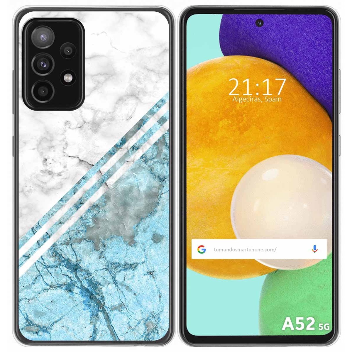 Funda Gel Tpu para Samsung Galaxy A52 / A52 5G / A52s 5G diseño Mármol 02 Dibujos