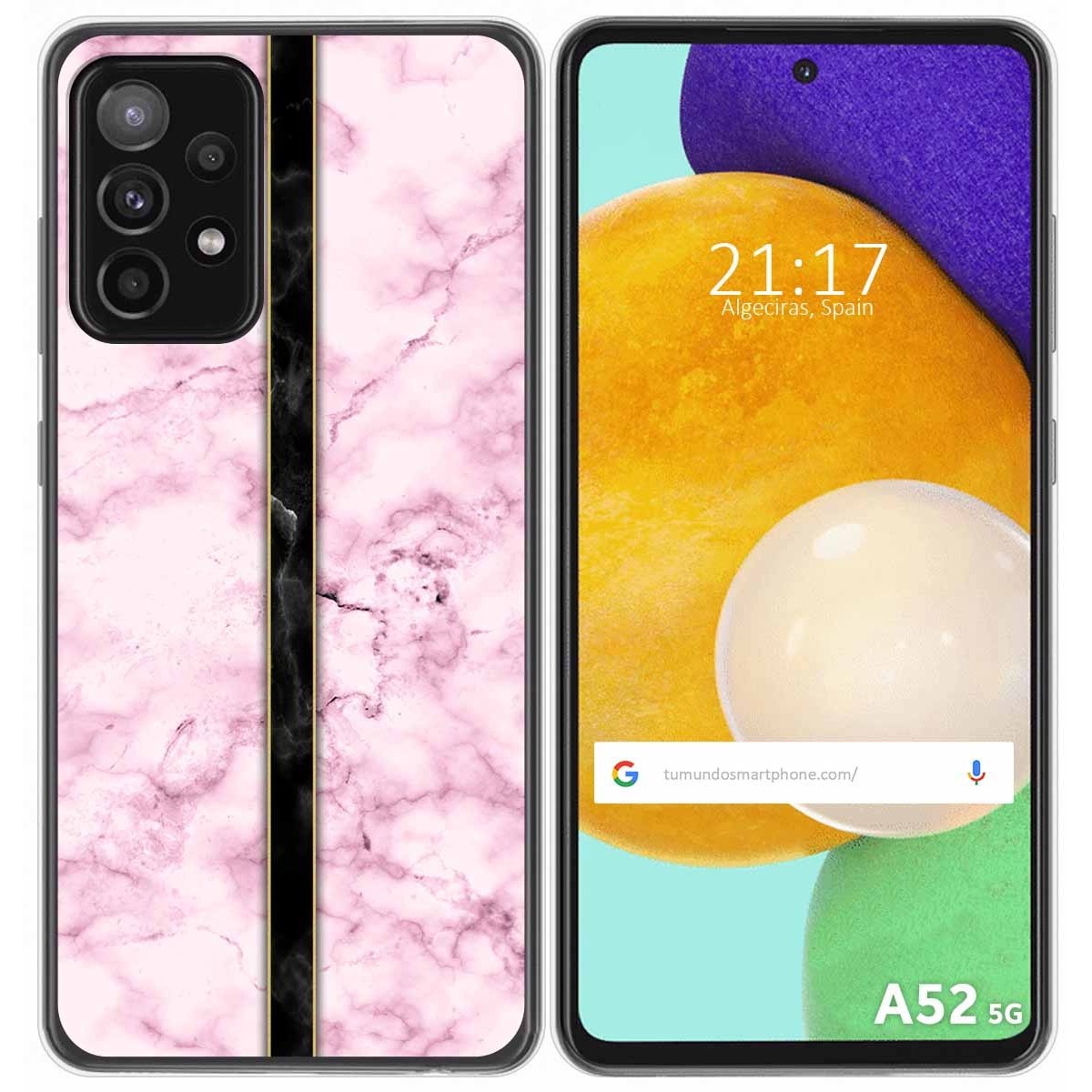 Funda Gel Tpu para Samsung Galaxy A52 / A52 5G / A52s 5G diseño Mármol 04 Dibujos