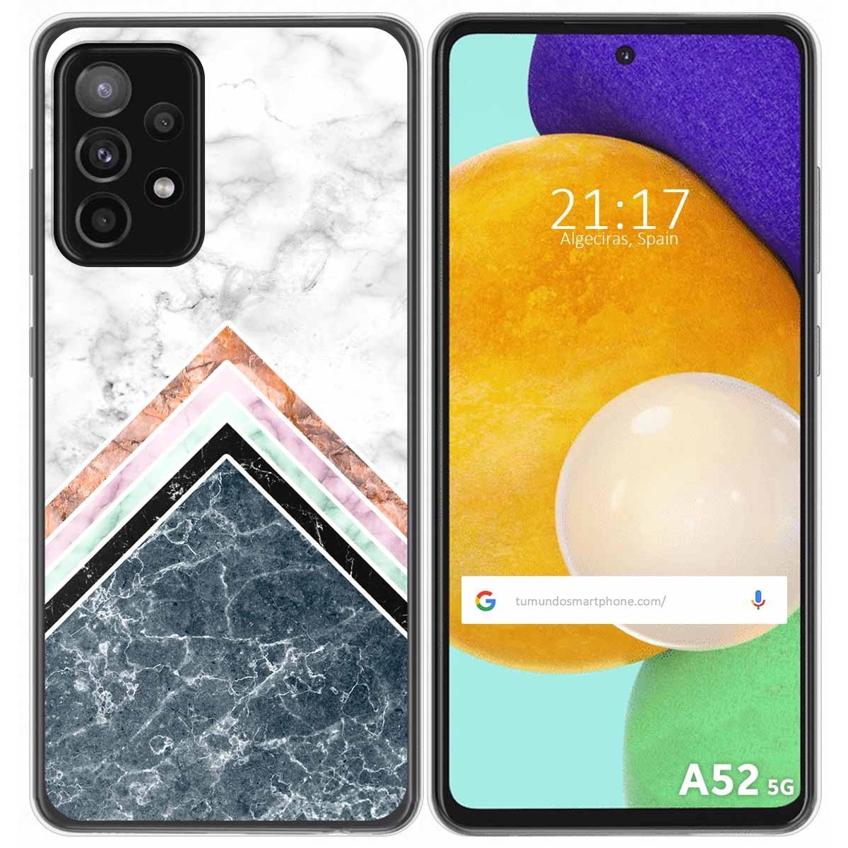 Funda Gel Tpu para Samsung Galaxy A52 / A52 5G / A52s 5G diseño Mármol 05 Dibujos