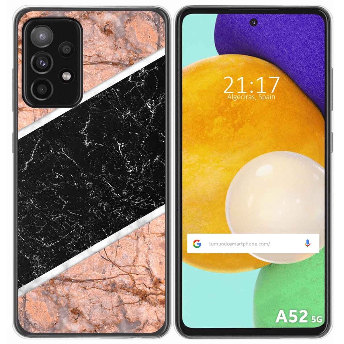Funda Gel Tpu para Samsung Galaxy A52 / A52 5G / A52s 5G diseño Mármol 07 Dibujos