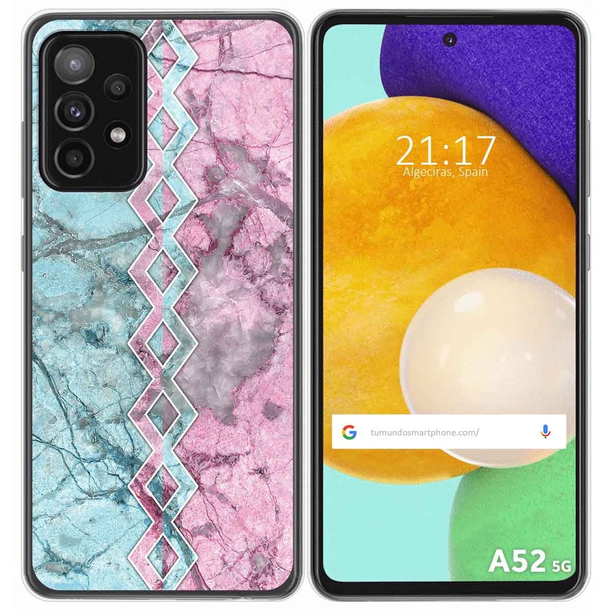 Funda Gel Tpu para Samsung Galaxy A52 / A52 5G / A52s 5G diseño Mármol 08 Dibujos