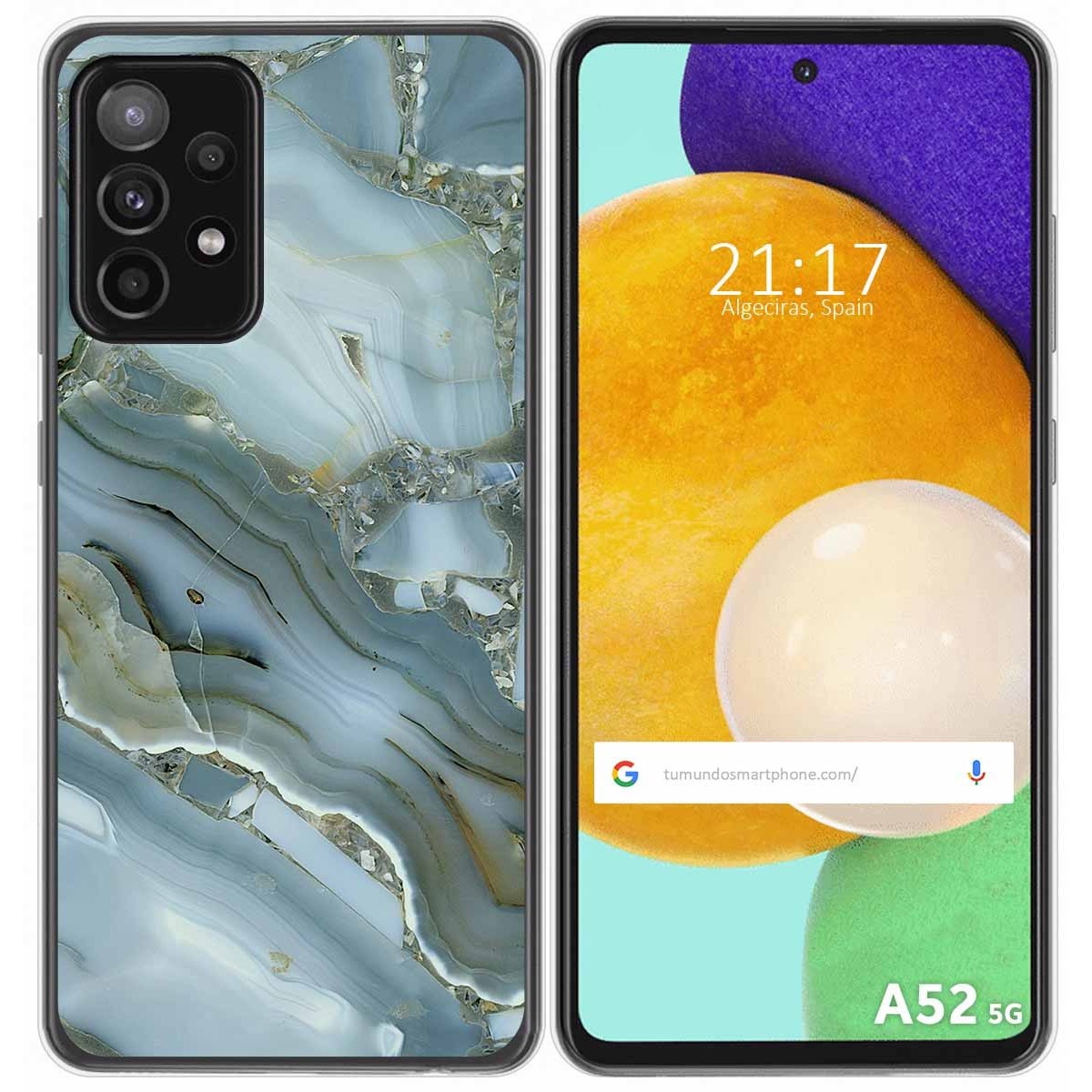 Funda Gel Tpu para Samsung Galaxy A52 / A52 5G / A52s 5G diseño Mármol 09 Dibujos