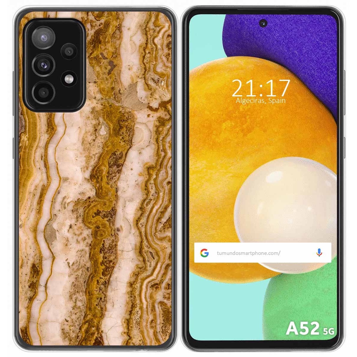 Funda Gel Tpu para Samsung Galaxy A52 / A52 5G / A52s 5G diseño Mármol 10 Dibujos