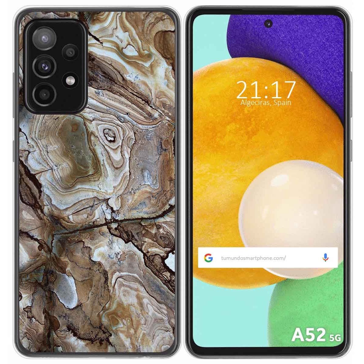 Funda Gel Tpu para Samsung Galaxy A52 / A52 5G / A52s 5G diseño Mármol 14 Dibujos