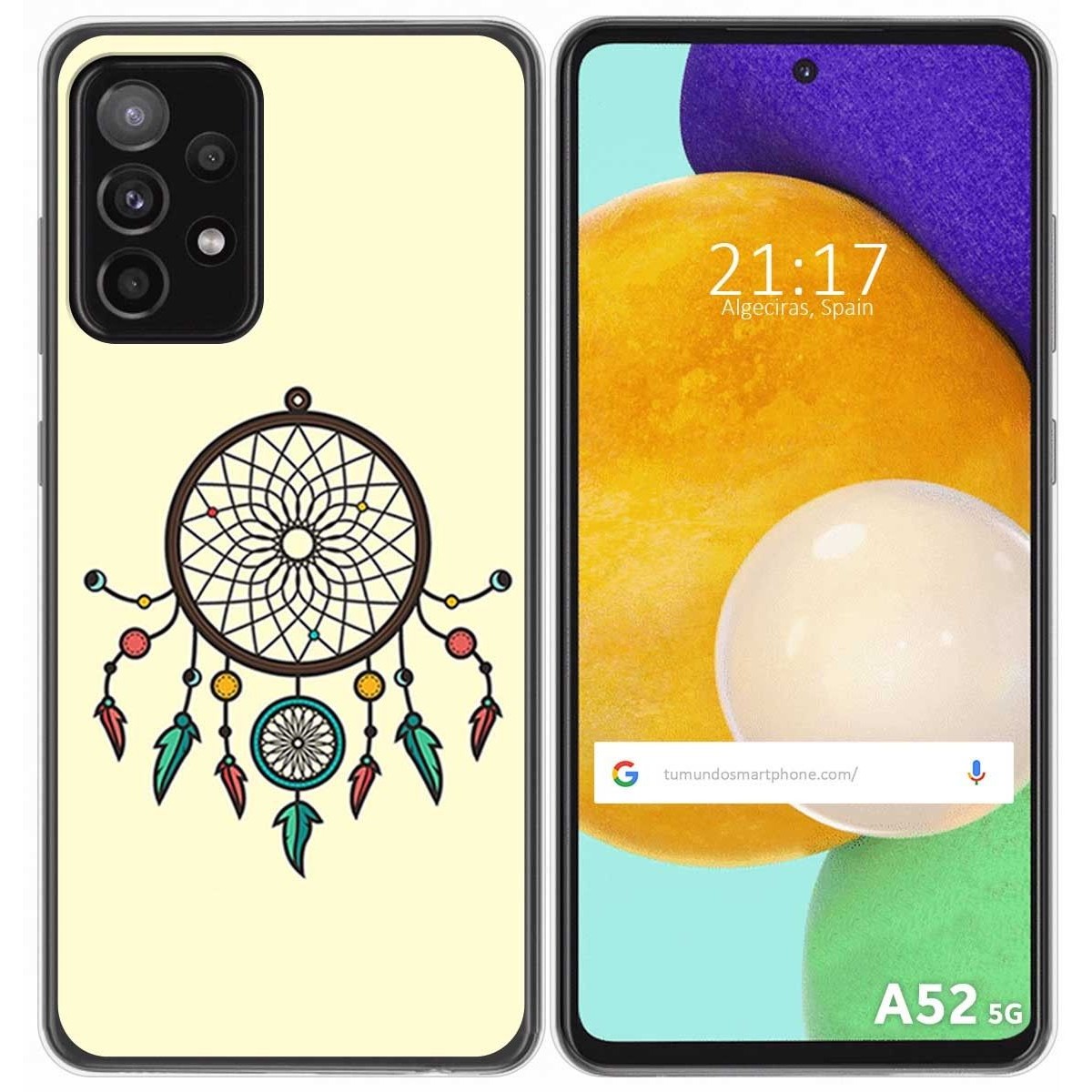 Funda Gel Tpu para Samsung Galaxy A52 / A52 5G / A52s 5G diseño Atrapasueños Dibujos