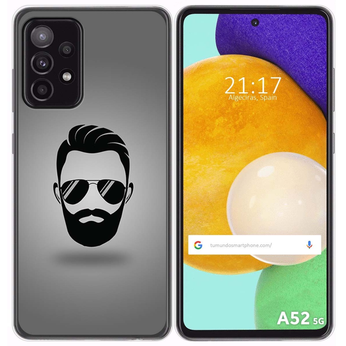 Funda Gel Tpu para Samsung Galaxy A52 / A52 5G / A52s 5G diseño Barba Dibujos