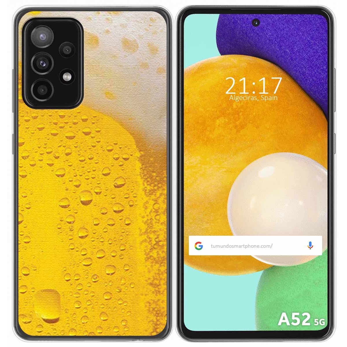 Funda Gel Tpu para Samsung Galaxy A52 / A52 5G / A52s 5G diseño Cerveza Dibujos