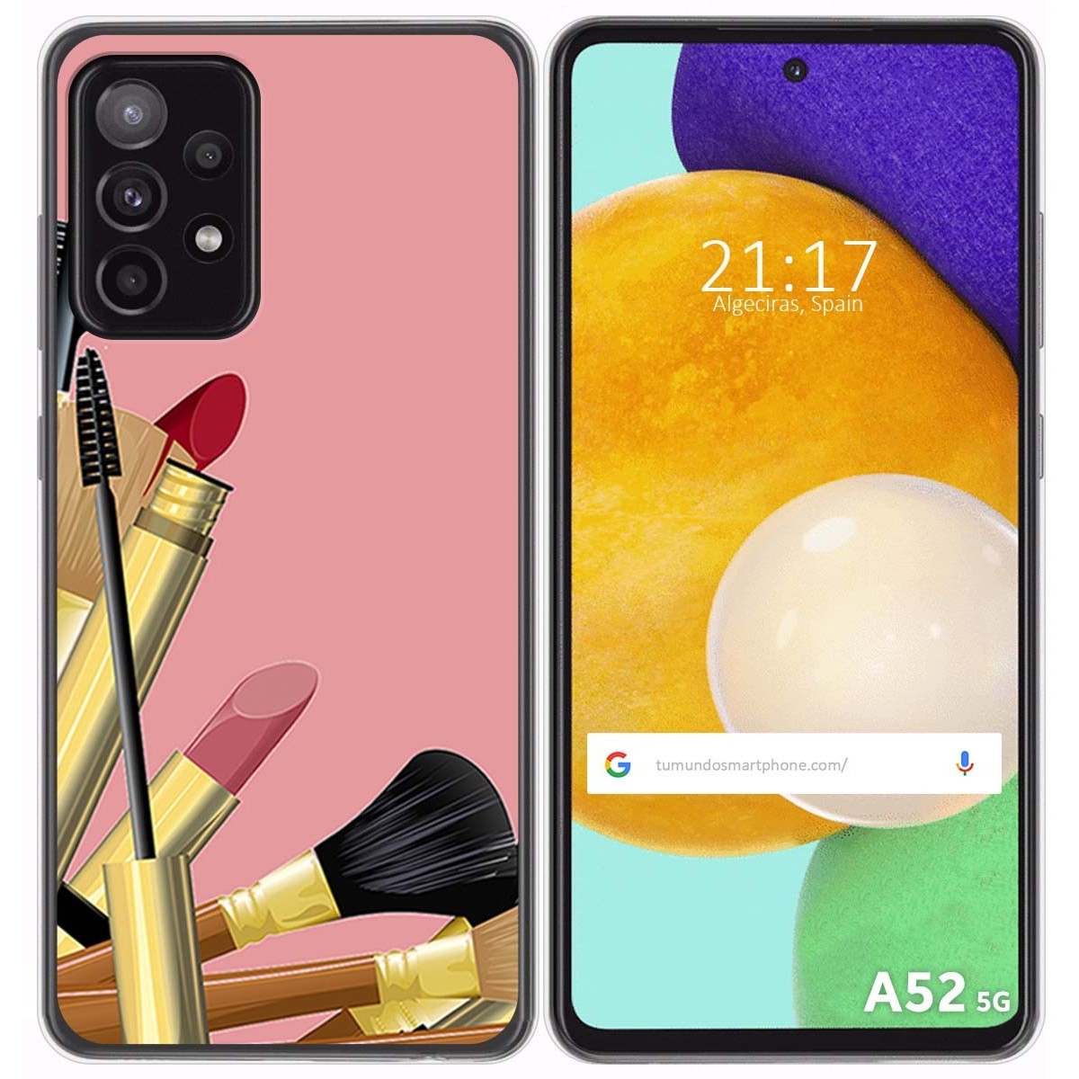 Funda Gel Tpu para Samsung Galaxy A52 / A52 5G / A52s 5G diseño Brochas Dibujos