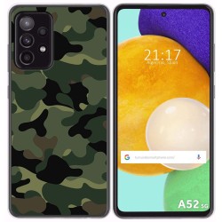 Funda Gel Tpu para Samsung Galaxy A52 / A52 5G / A52s 5G diseño Camuflaje Dibujos
