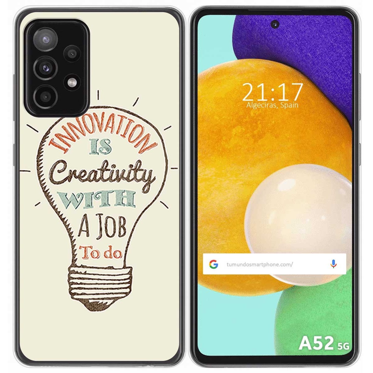 Funda Gel Tpu para Samsung Galaxy A52 / A52 5G / A52s 5G diseño Creativity Dibujos
