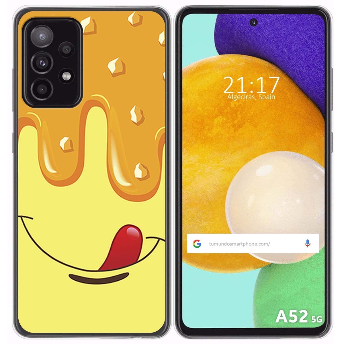 Funda Gel Tpu para Samsung Galaxy A52 / A52 5G / A52s 5G diseño Helado Vainilla Dibujos