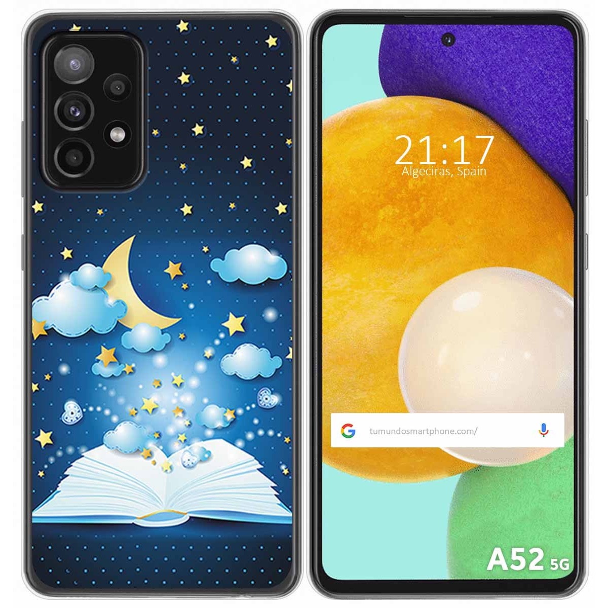 Funda Gel Tpu para Samsung Galaxy A52 / A52 5G / A52s 5G diseño Libro Cuentos Dibujos