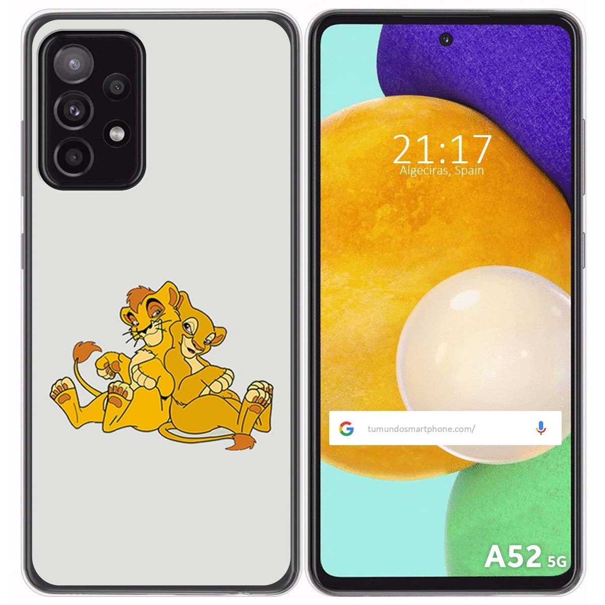 Funda Gel Tpu para Samsung Galaxy A52 / A52 5G / A52s 5G diseño Leones Dibujos