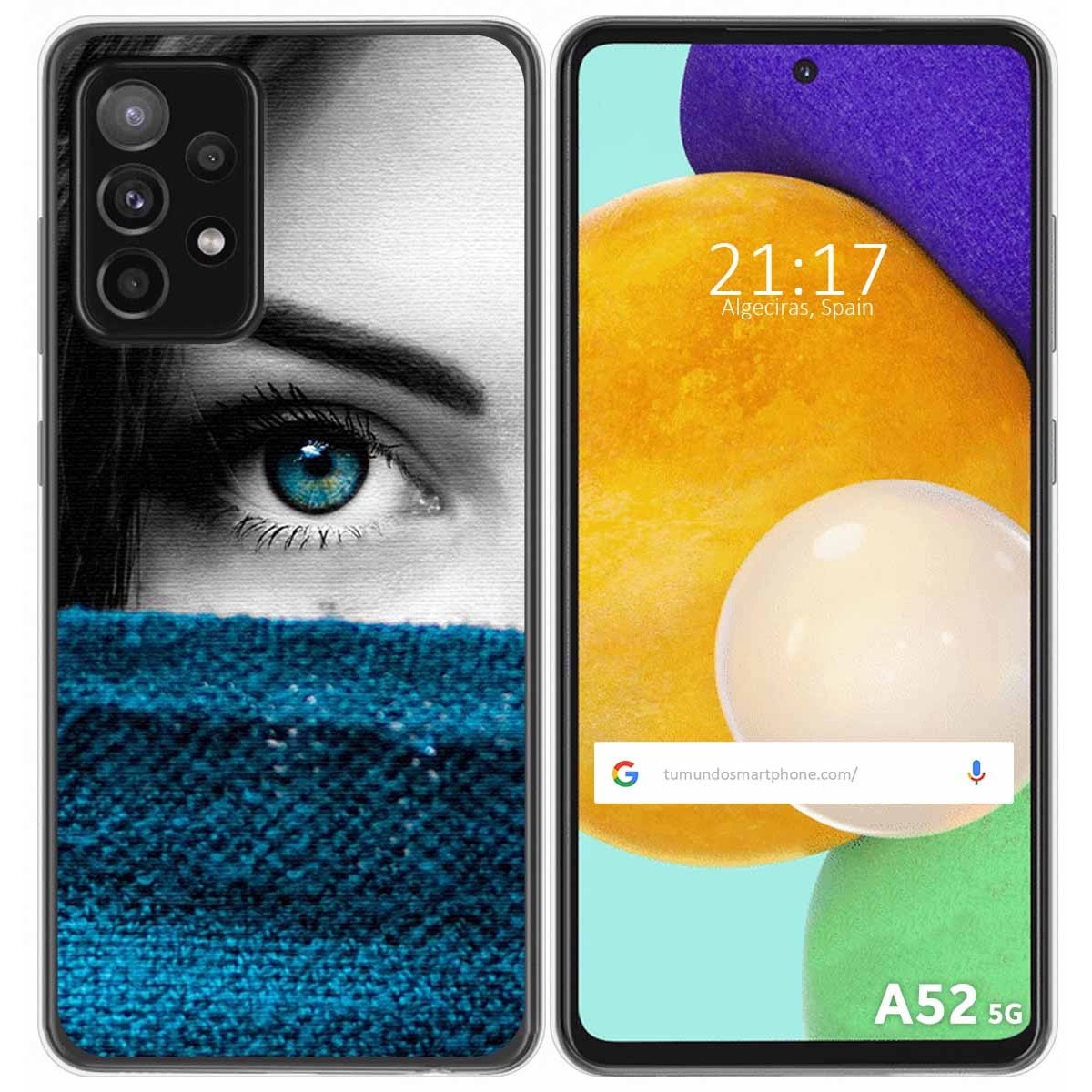 Funda Gel Tpu para Samsung Galaxy A52 / A52 5G / A52s 5G diseño Ojo Dibujos