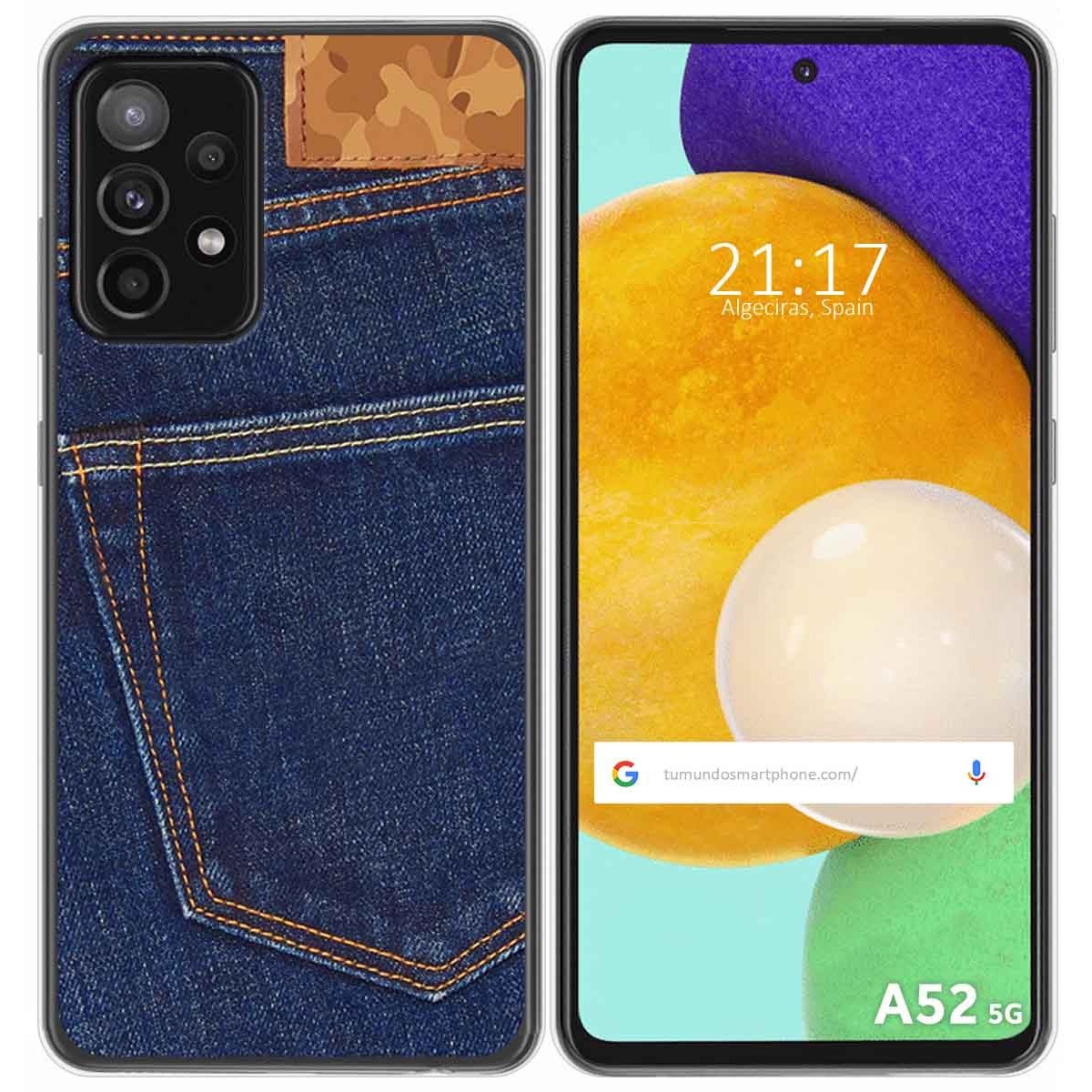 Funda Gel Tpu para Samsung Galaxy A52 / A52 5G / A52s 5G diseño Vaquero Dibujos