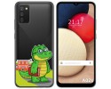 Funda Gel Transparente para Samsung Galaxy A02s diseño Coco Dibujos
