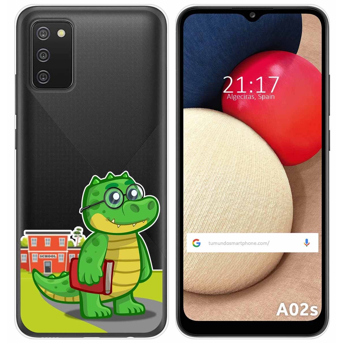 Funda Gel Transparente para Samsung Galaxy A02s diseño Coco Dibujos