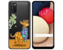 Funda Gel Transparente para Samsung Galaxy A02s diseño Jirafa Dibujos