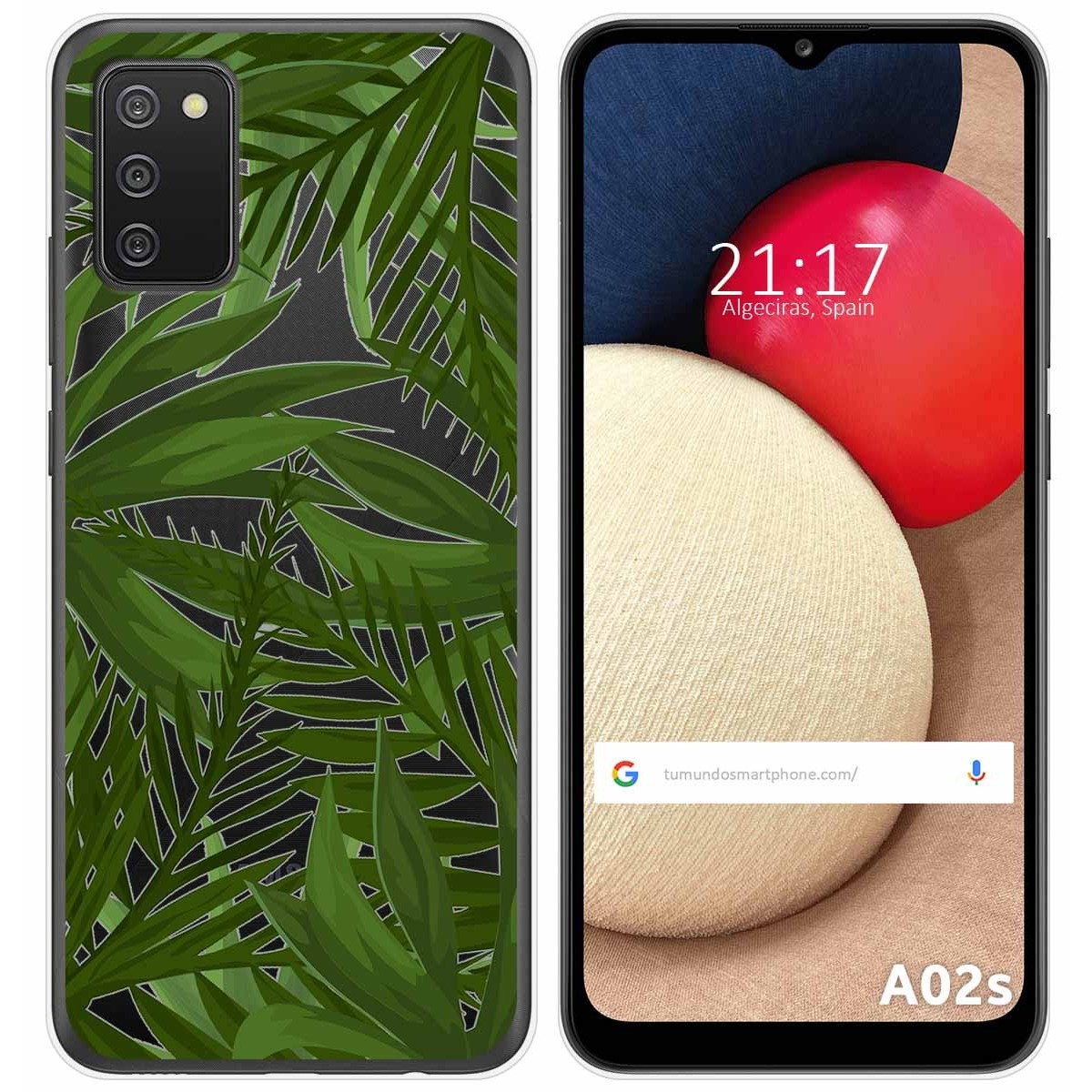 Funda Gel Transparente para Samsung Galaxy A02s diseño Jungla Dibujos