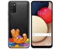 Funda Gel Transparente para Samsung Galaxy A02s diseño Leopardo Dibujos