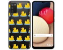 Funda Gel Transparente para Samsung Galaxy A02s diseño Pato Dibujos