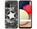 Funda Gel Tpu para Samsung Galaxy A02s diseño Camuflaje 02 Dibujos