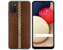 Funda Gel Tpu para Samsung Galaxy A02s diseño Cuero 01 Dibujos