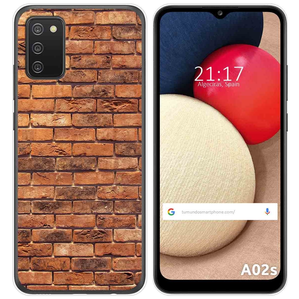 Funda Gel Tpu para Samsung Galaxy A02s diseño Ladrillo 04 Dibujos
