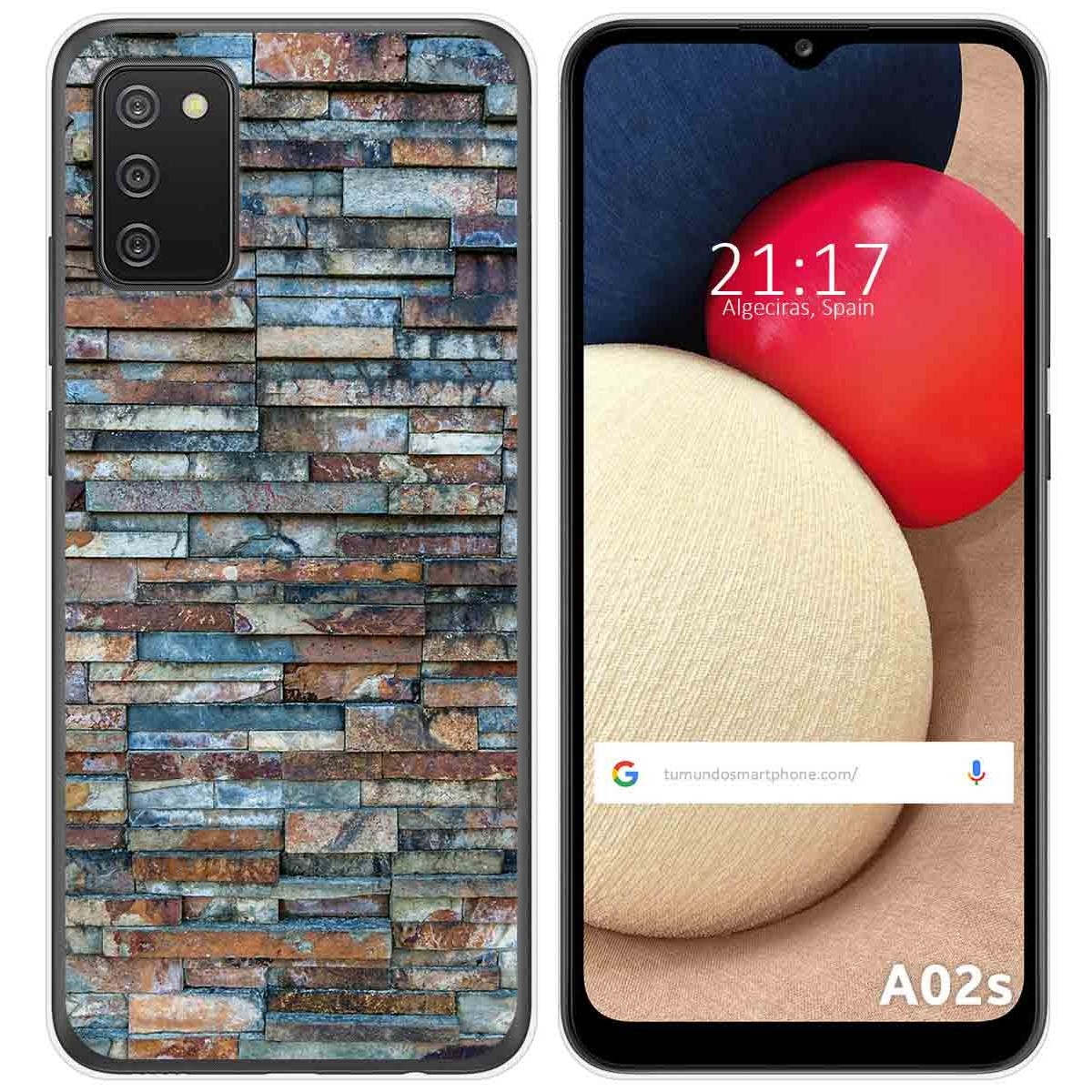 Funda Gel Tpu para Samsung Galaxy A02s diseño Ladrillo 05 Dibujos