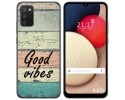 Funda Gel Tpu para Samsung Galaxy A02s diseño Madera 01 Dibujos