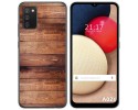 Funda Gel Tpu para Samsung Galaxy A02s diseño Madera 02 Dibujos