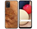 Funda Gel Tpu para Samsung Galaxy A02s diseño Madera 04 Dibujos