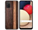 Funda Gel Tpu para Samsung Galaxy A02s diseño Madera 05 Dibujos