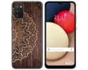 Funda Gel Tpu para Samsung Galaxy A02s diseño Madera 06 Dibujos