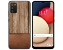 Funda Gel Tpu para Samsung Galaxy A02s diseño Madera 09 Dibujos