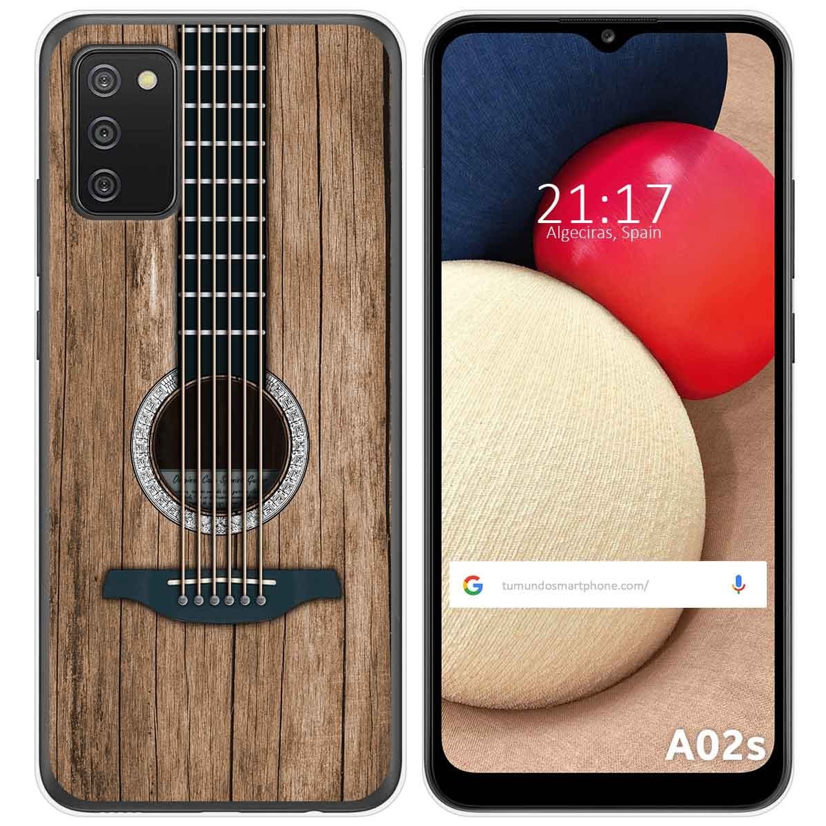 Funda Gel Tpu para Samsung Galaxy A02s diseño Madera 11 Dibujos