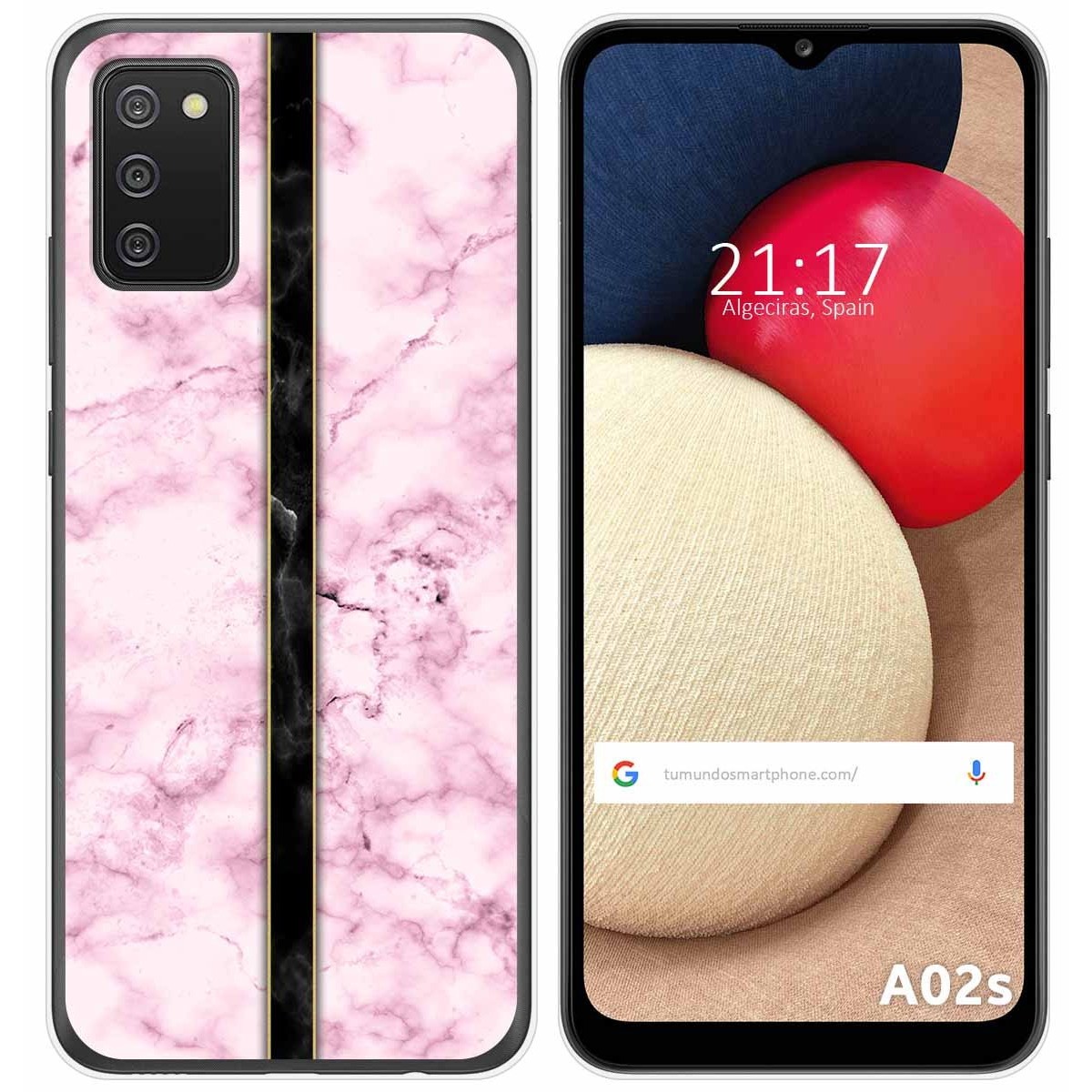 Funda Gel Tpu para Samsung Galaxy A02s diseño Mármol 04 Dibujos