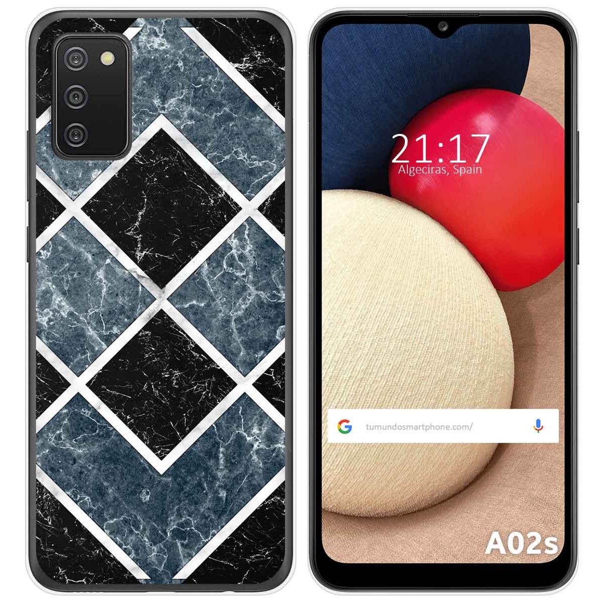 Funda Gel Tpu para Samsung Galaxy A02s diseño Mármol 06 Dibujos