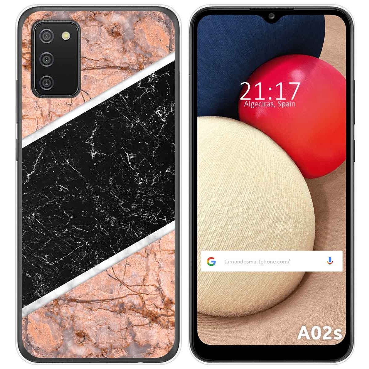 Funda Gel Tpu para Samsung Galaxy A02s diseño Mármol 07 Dibujos