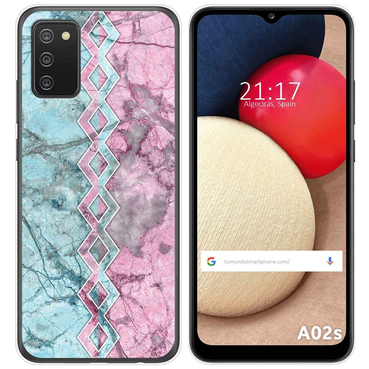 Funda Gel Tpu para Samsung Galaxy A02s diseño Mármol 08 Dibujos