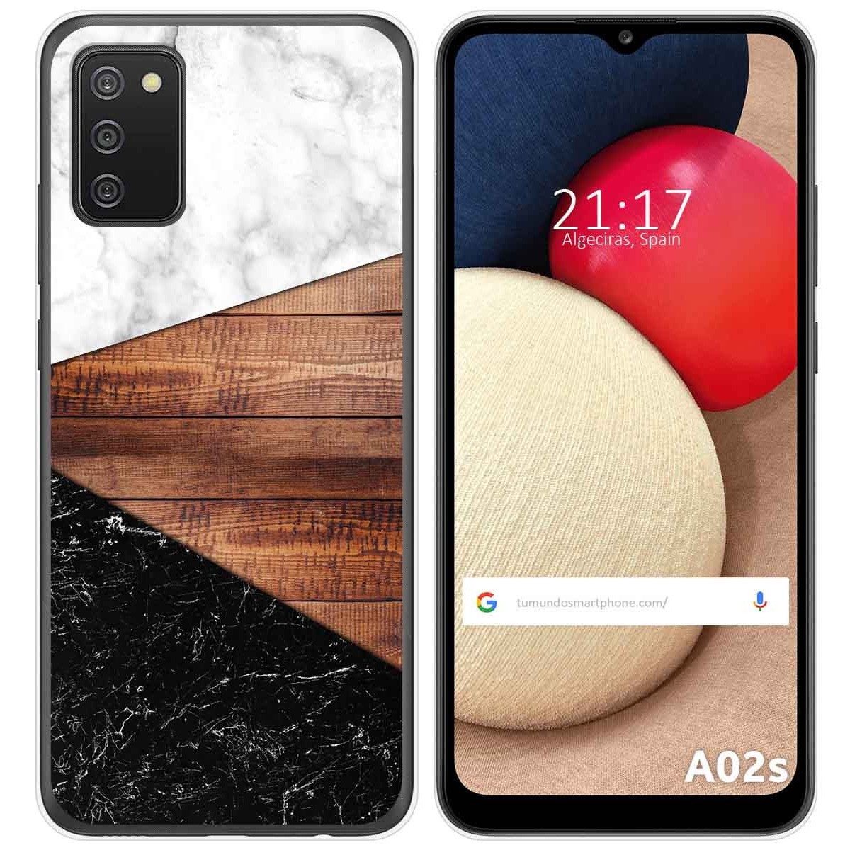 Funda Gel Tpu para Samsung Galaxy A02s diseño Mármol 11 Dibujos