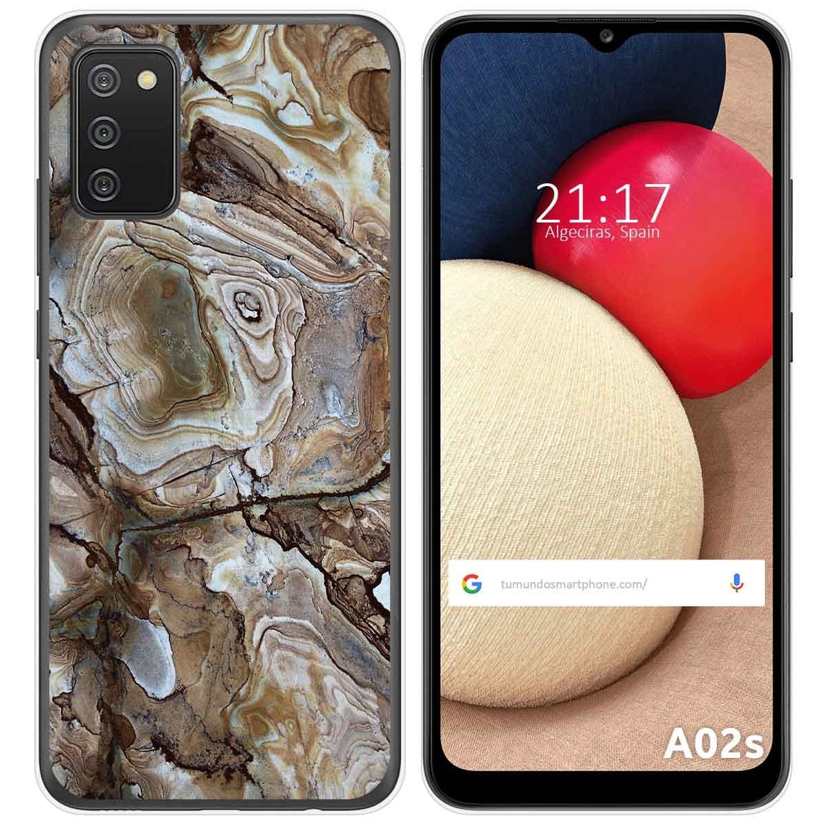 Funda Gel Tpu para Samsung Galaxy A02s diseño Mármol 14 Dibujos
