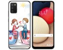 Funda Gel Tpu para Samsung Galaxy A02s diseño Café Dibujos