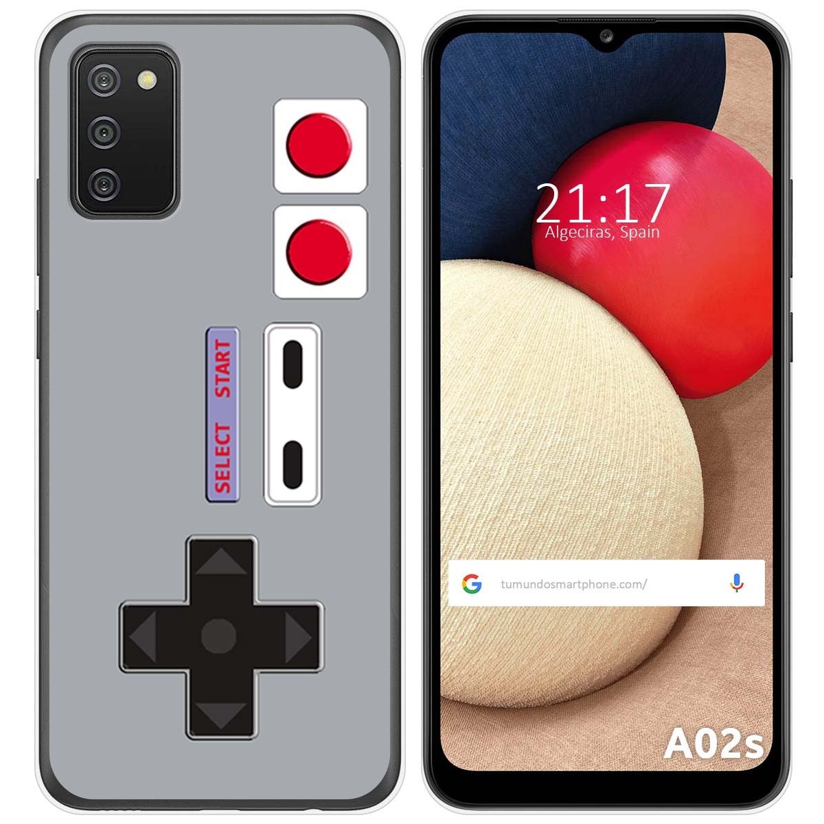 Funda Gel Tpu para Samsung Galaxy A02s diseño Consola Dibujos