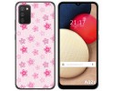 Funda Gel Tpu para Samsung Galaxy A02s diseño Flores Dibujos
