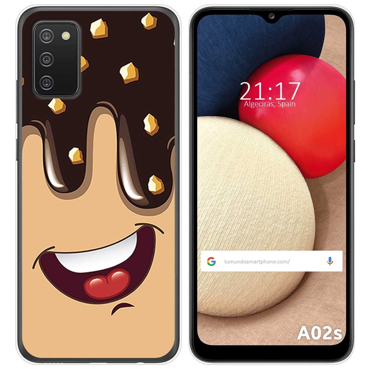 Funda Gel Tpu para Samsung Galaxy A02s diseño Helado Chocolate Dibujos
