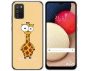 Funda Gel Tpu para Samsung Galaxy A02s diseño Jirafa Dibujos