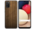 Funda Gel Tpu para Samsung Galaxy A02s diseño Madera Dibujos