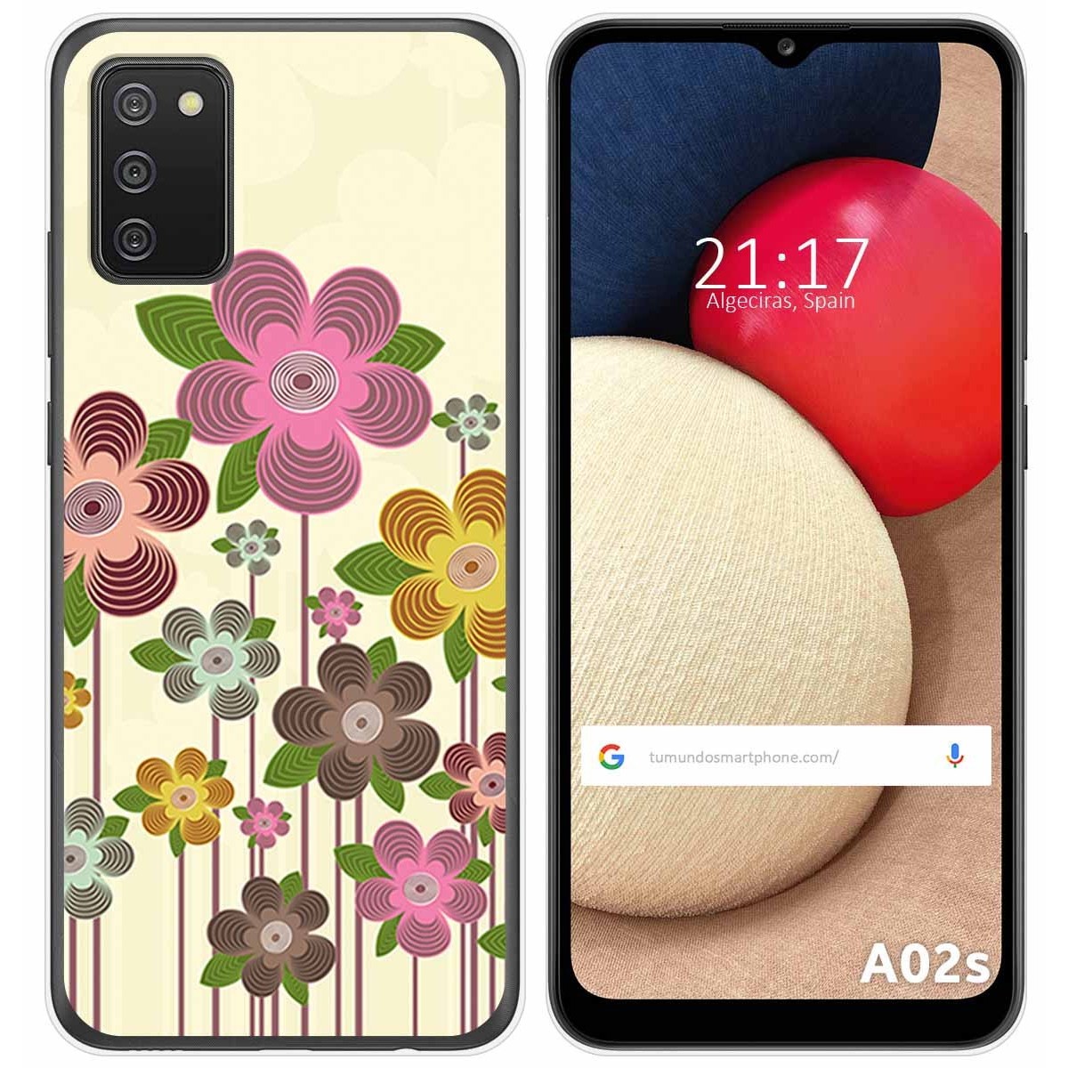 Funda Gel Tpu para Samsung Galaxy A02s diseño Primavera En Flor Dibujos