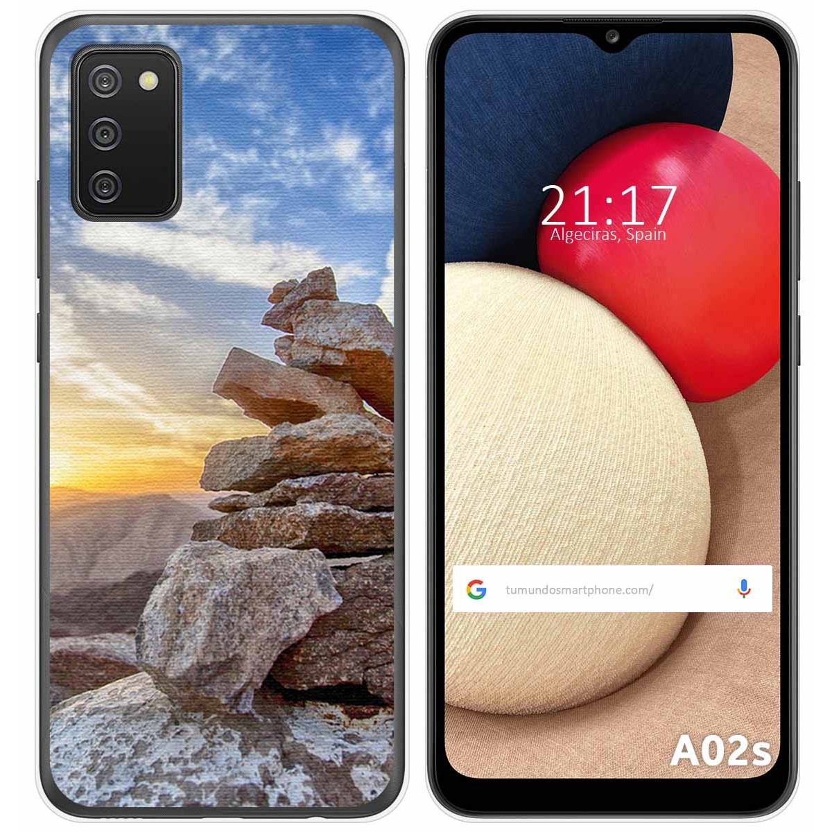 Funda Gel Tpu para Samsung Galaxy A02s diseño Sunset Dibujos